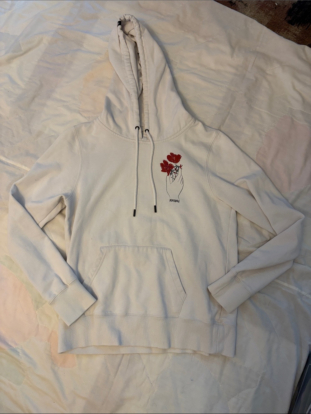Volcom Hooded Sweatshirt with Red Floral Graphic